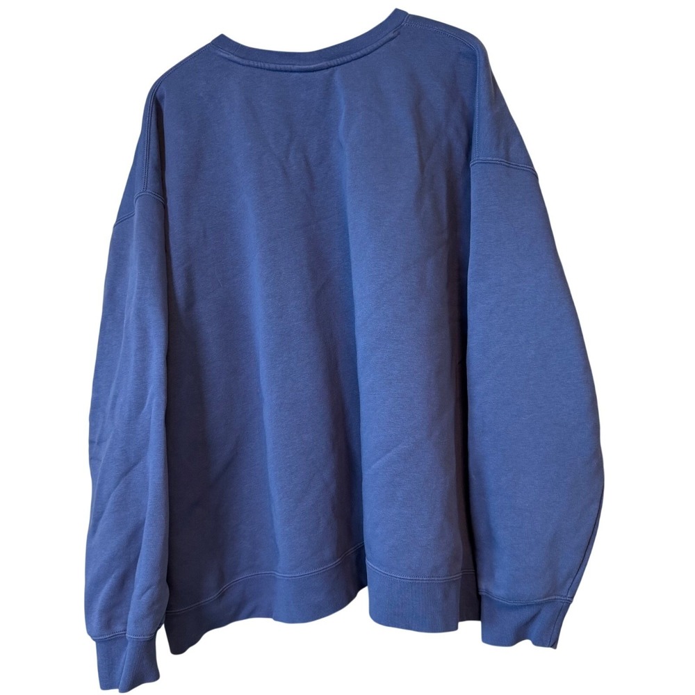 Jordan Sweatshirt Mens 3X Blue Jumpman Loose Fit Crewneck Pullover Sporty - Picture 2 of 7